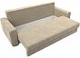 Прямой диван лига-031 велюр бежевый еврокнижка
