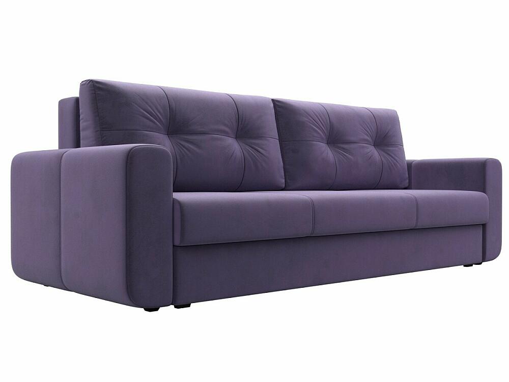 Прямой диван Лига-031 Велюр Фиолетовый диван угловой марсель правый микровельвет фиолетовый
