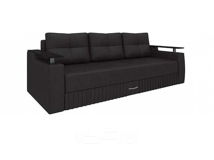 Диван прямой Лотос экокожа Коричневый Диван прямой Лотос экокожа Коричневый