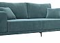 Диван прямой льюес велюр бирюзовый без механизма