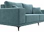 Диван прямой льюес велюр бирюзовый без механизма