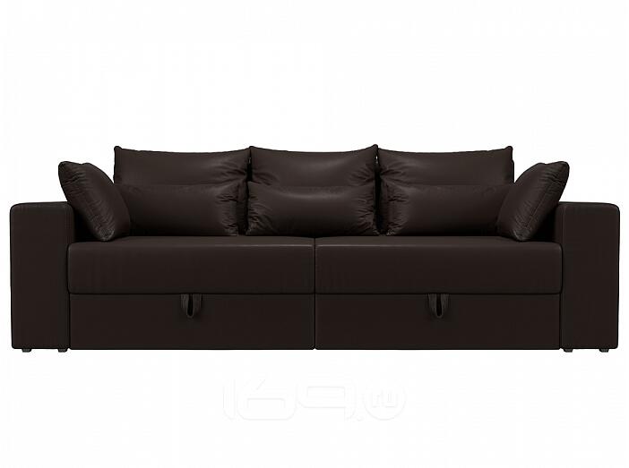 Диван прямой Мэдисон Экокожа Коричневый