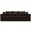 Диван прямой Мэдисон Экокожа Коричневый