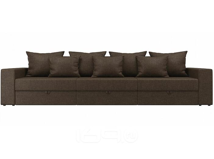 Диван прямой Мэдисон Long Рогожка Коричневый