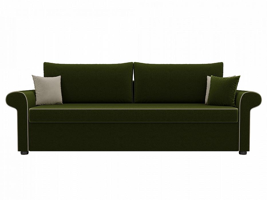 Диван прямой Милфорд Микровельвет Зеленый модуль прямой с подушками гиацинт лунго соломенный