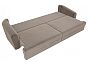 Диван прямой милтон велюр коричневый еврокнижка