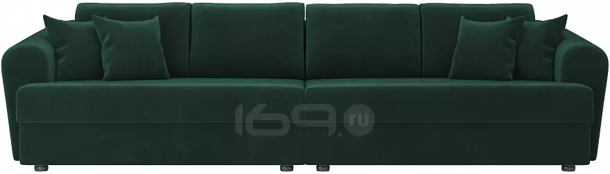 Диван прямой Милтон Велюр Зеленый