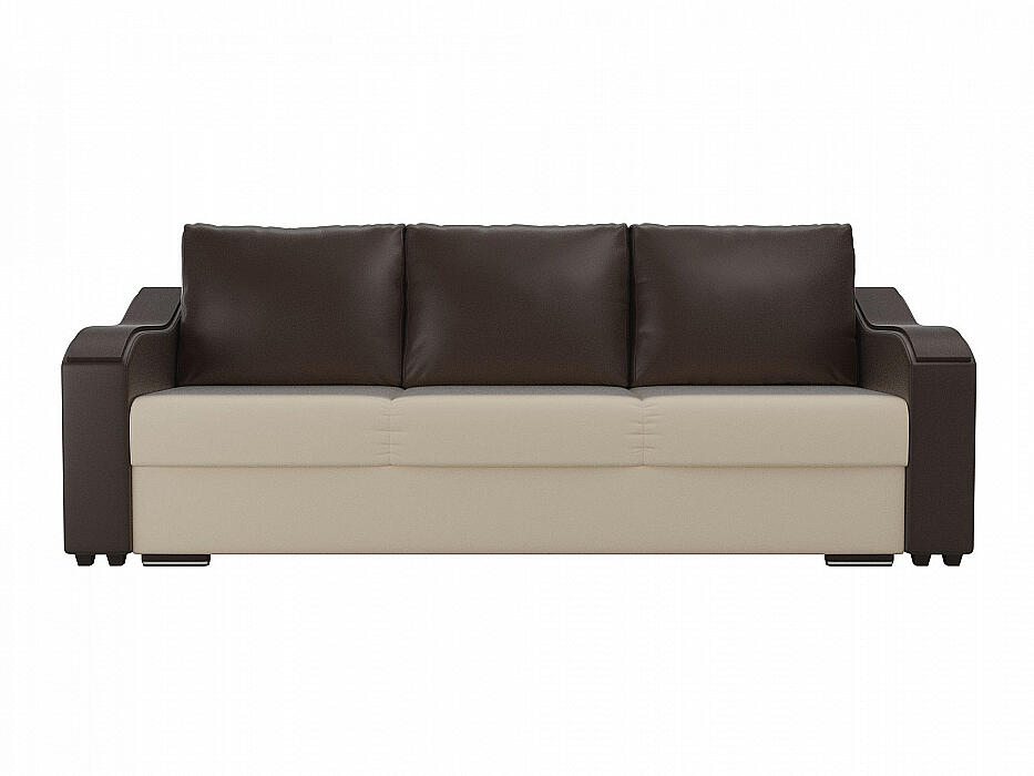 

Прямой диван Монако Экокожа Бежевый/Коричневый