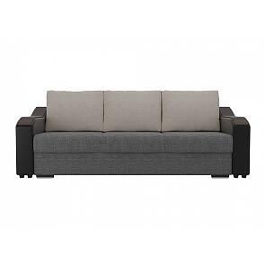 Диван прямой Монако Рогожка Серый Черный