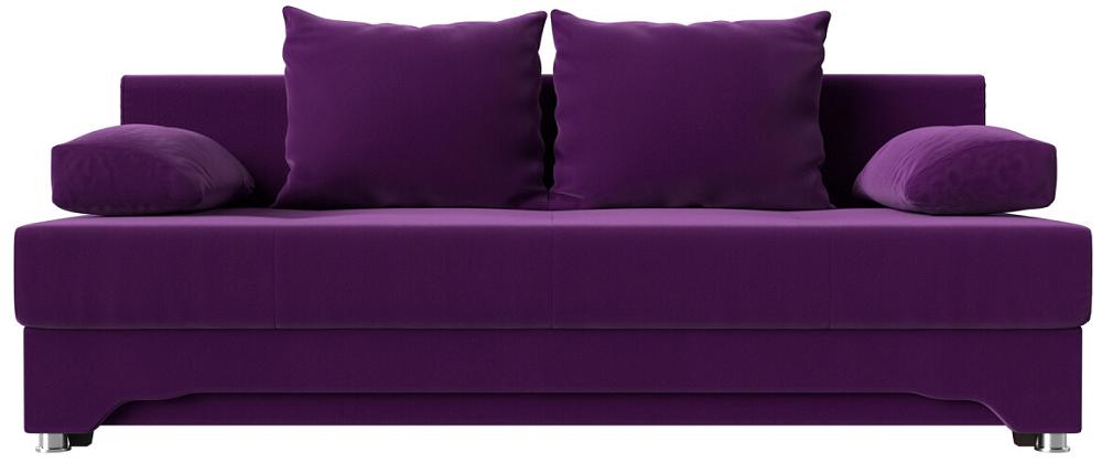 Диван прямой Ник-2 Микровельвет Фиолетовый кровать интерьерная афина микровельвет фиолетовый 160х200