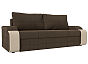 Диван прямой Николь Микровельвет Коричневый