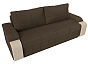Диван прямой Николь Микровельвет Коричневый