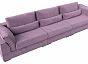 Прямой диван пекин long микровельвет сиреневый пантограф (тик-так)