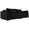 Прямой диван Пекин Велюр Черный