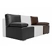 Диван прямой Радуга Экокожа Черный Белый Коричневый