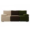 Диван прямой Радуга Вельвет Бежевый Коричневый Зеленый