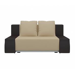 Диван прямой Шарль Люкс Экокожа Бежевый Коричневый