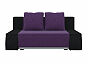 Диван прямой Шарль Люкс Вельвет Фиолетовый Черный