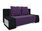 Диван прямой Шарль Люкс Вельвет Фиолетовый Черный