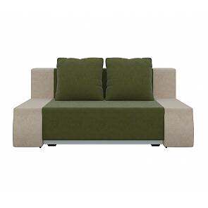 Диван прямой Шарль Люкс Вельвет Зелёный Бежевый