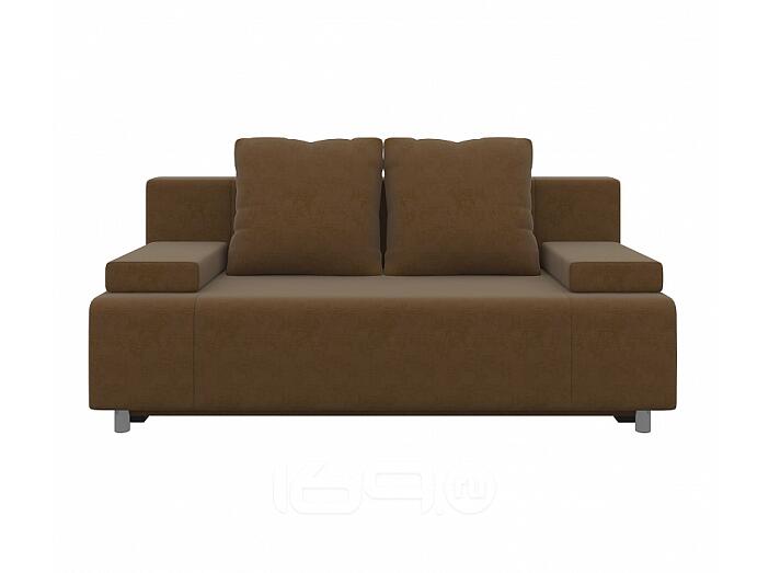 Диван прямой Шарль Вельвет Коричневый
