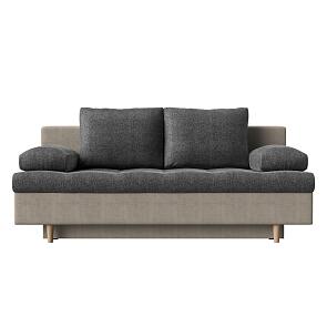 Диван прямой Спенсер Рогожка Серый Бежевый