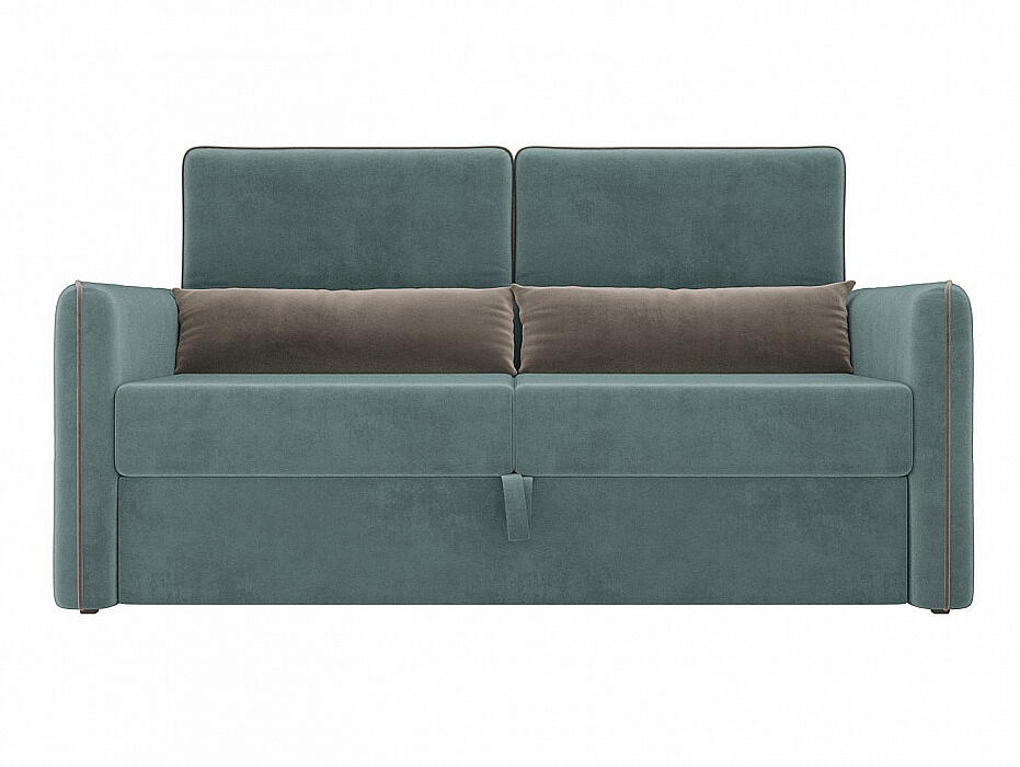 

Прямой диван Стенли Велюр Бирюза, Бирюзовый