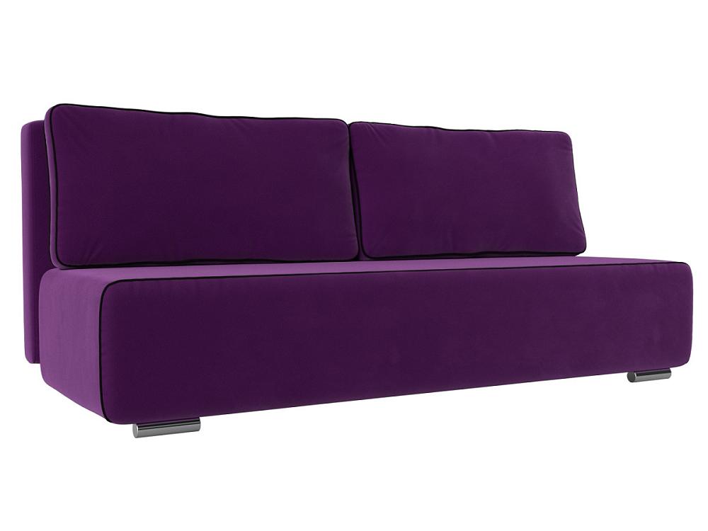 Прямой диван Уно Микровельвет Фиолетовый/Чёрный комплект для кошек ширина 1 см ош 16 5 27 см ог 21 35 см поводок 120 см фиолетовый