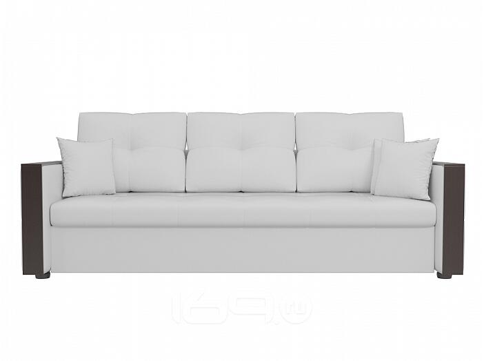 Диван прямой Валенсия Экокожа Белый