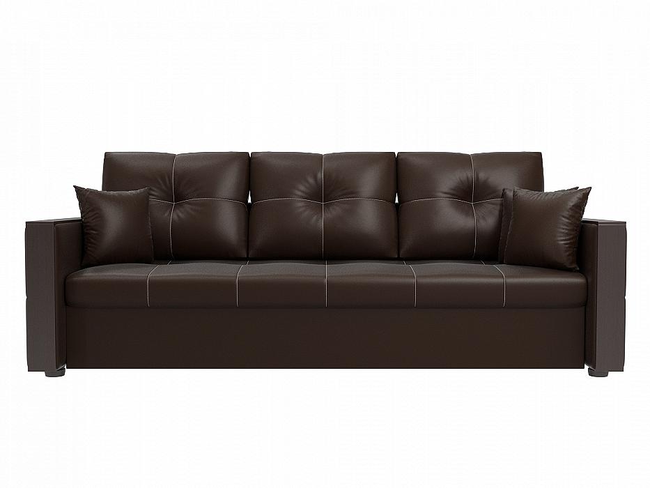 

Прямой диван Валенсия Экокожа Коричневый