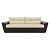 Диван прямой Неаполь механизм Еврокнижка Beige 920*2450*990
