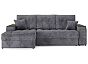Диван-кровать угловой лас-вега (04) левый серый пантограф
