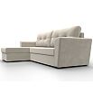 Диван угловой амстердам лайт левый микровельвет бежевый еврокнижка