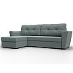 Диван угловой амстердам лайт левый угол амур 07 серый еврокнижка