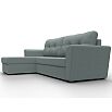 Диван угловой амстердам лайт левый угол амур 07 серый еврокнижка