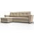 Диван угловой амстердам лайт левый угол seven 729 бежевый еврокнижка