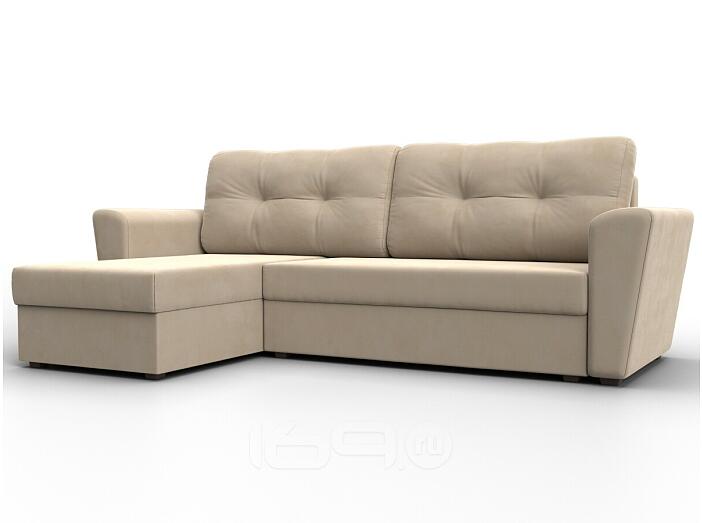 Диван угловой амстердам лайт левый угол seven 729 бежевый еврокнижка
