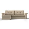Диван угловой амстердам лайт левый угол seven 729 бежевый еврокнижка