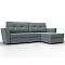Диван угловой амстердам лайт рогожка правый угол амур 07 серый еврокнижка