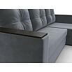 Диван угловой атланта без стола универсальный угол seven 17 серый еврокнижка
