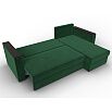 Диван угловой атланта без стола универсальный угол seven 626 зеленый еврокнижка