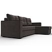 Диван угловой атланта без стола универсальный угол seven 727 коричневый еврокнижка
