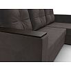 Диван угловой атланта без стола универсальный угол seven 727 коричневый еврокнижка