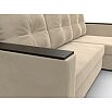 Диван угловой атланта без стола универсальный угол seven 729 бежевый еврокнижка