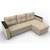Диван угловой атланта без стола универсальный угол seven 729 бежевый еврокнижка
