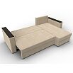 Диван угловой атланта без стола универсальный угол seven 729 бежевый еврокнижка