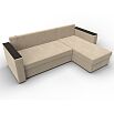 Диван угловой атланта без стола универсальный угол seven 729 бежевый еврокнижка