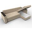 Диван угловой атланта без стола универсальный угол seven 729 бежевый еврокнижка