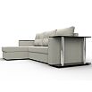 Диван угловой атланта со столом левый угол амур 02 бежевый еврокнижка