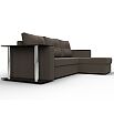 Диван угловой атланта со столом правый угол амур 05 коричневый еврокнижка